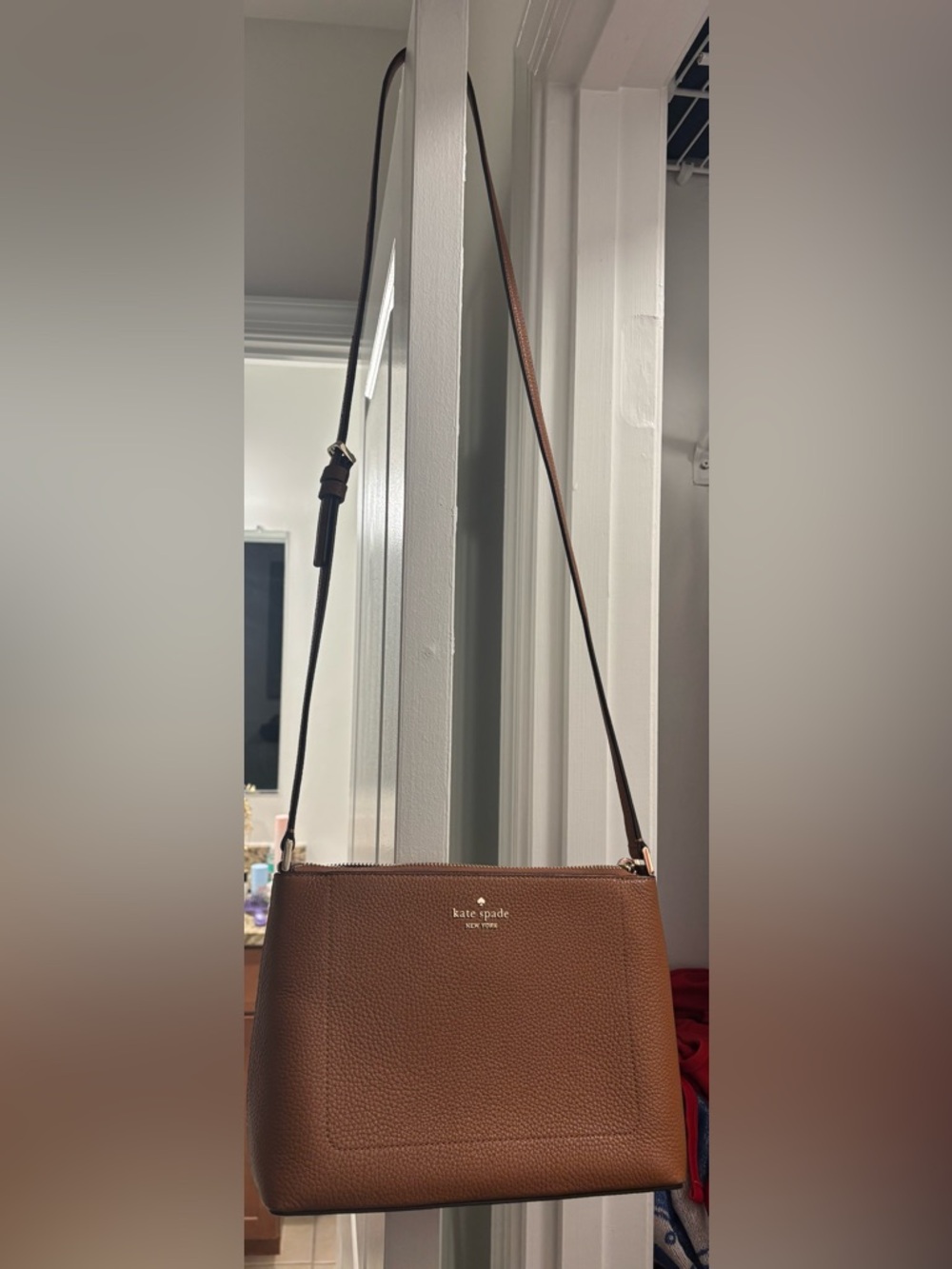 Kate Spade Leila Medium Pebbled Leather Crossbody Bag, Excellent Condition